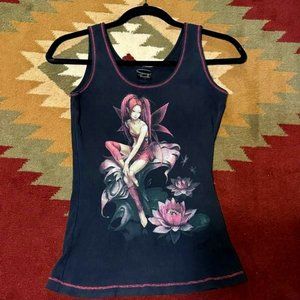 TRUCK brand Red Fairy Tank Top vintage early 2000's shirt 00-06 y2k